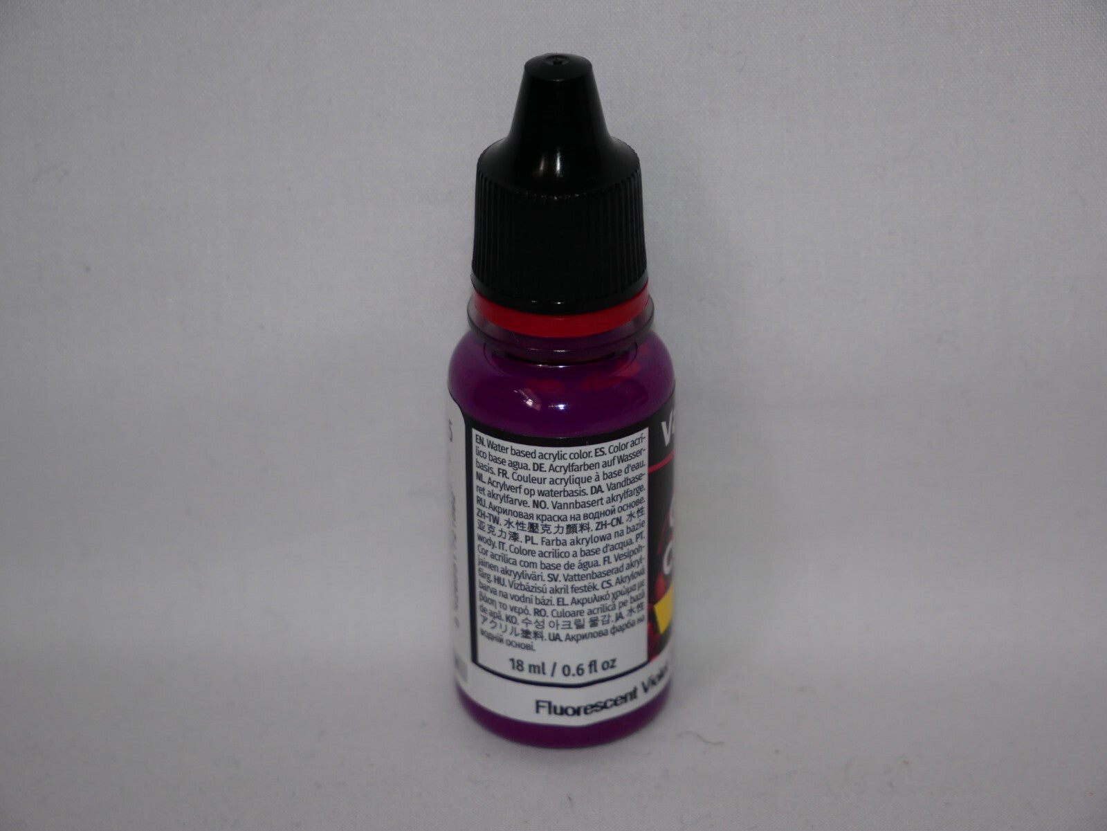 Vallejo Game Color Acrylic Range Fluorescent Violet 18ml Dropper Bottle - 72.159