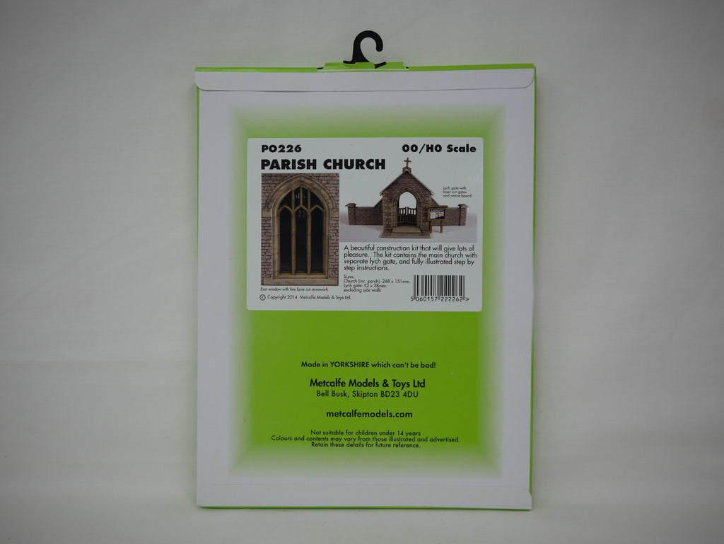 Metcalfe Card Construction Kits & Materials OO/HO Scale Parish Church - PO226
