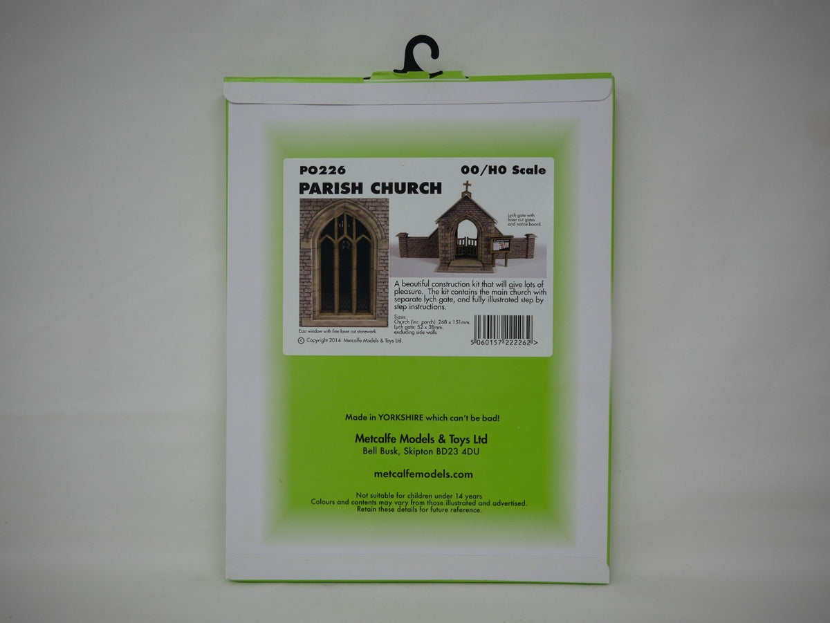 Metcalfe Card Construction Kits & Materials OO/HO Scale Parish Church - PO226