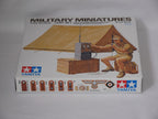 Tamiya Military Miniatures 1:35 Scale WWII German Africa Corps Tent Set - 35074