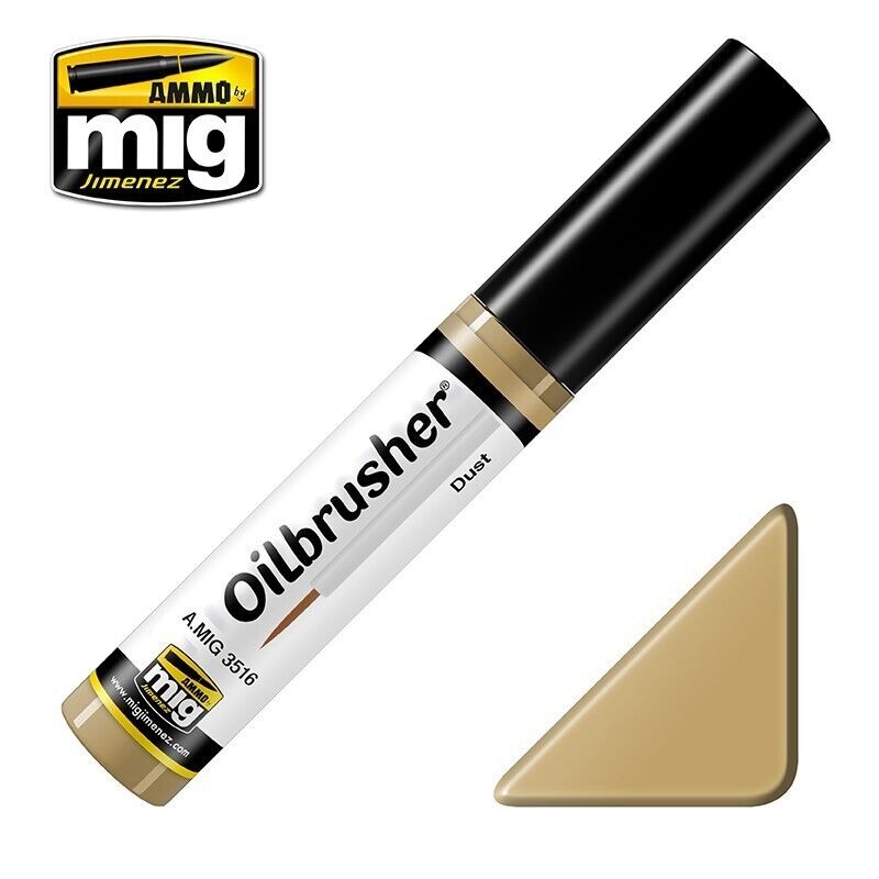 Ammo By Mig Jimenez Oilbrusher Range Dust With Fine Brush Applicator A.MIG-3516