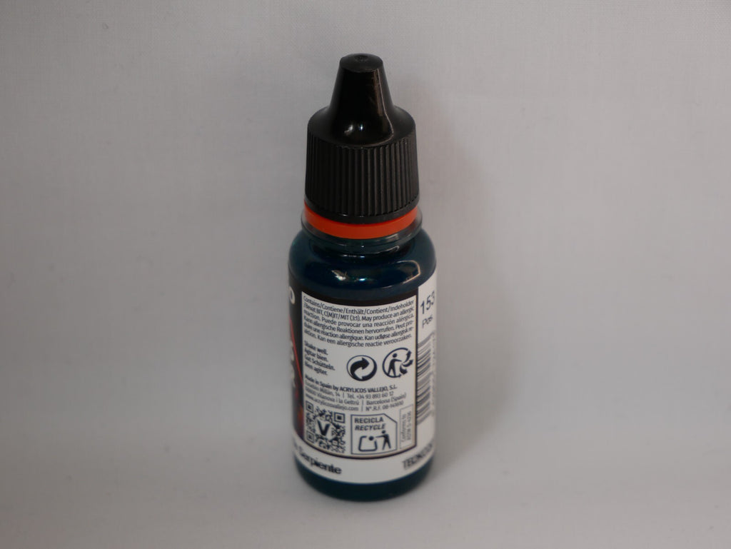 Vallejo Xpress Color Acrylics Snake Green 18ml/0.6 fl oz Dropper Bottle - 72.417