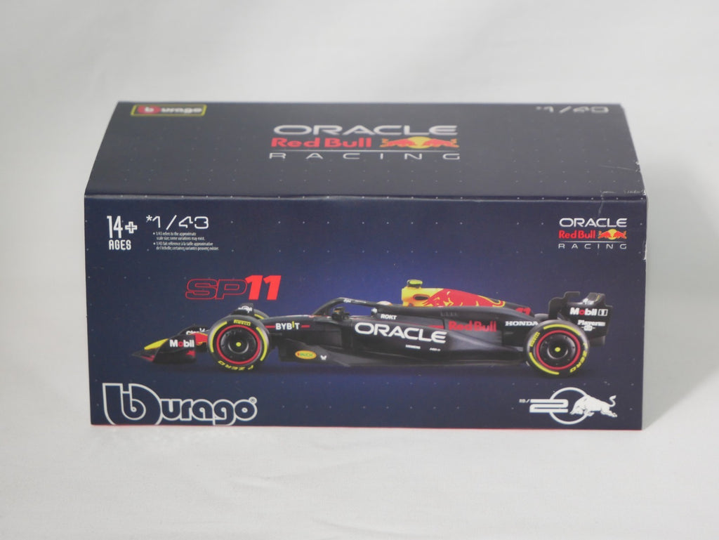 Burago 1:43 Oracle Redbull Racing RB20 Car With Sergio Pérez Helmet - #18-38098P