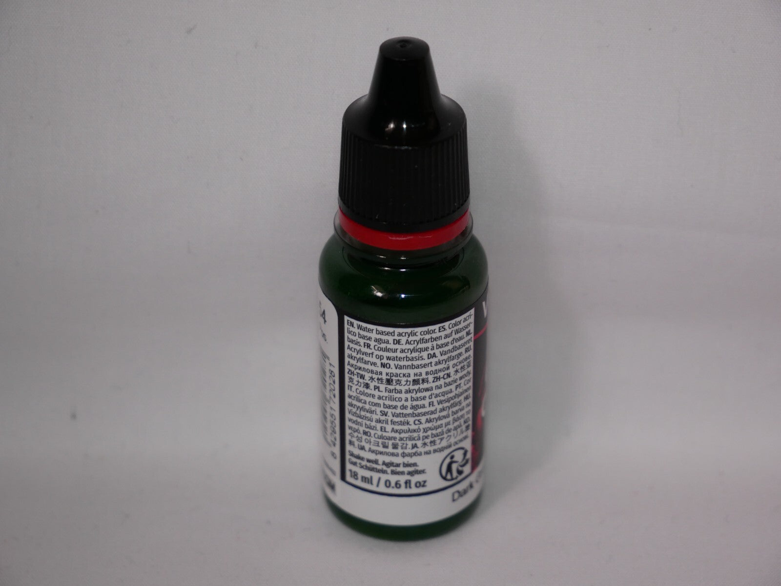 Vallejo Game Color Acrylic Range Dark Green 18ml/0.6 fl oz Dropper Bottle 72.028