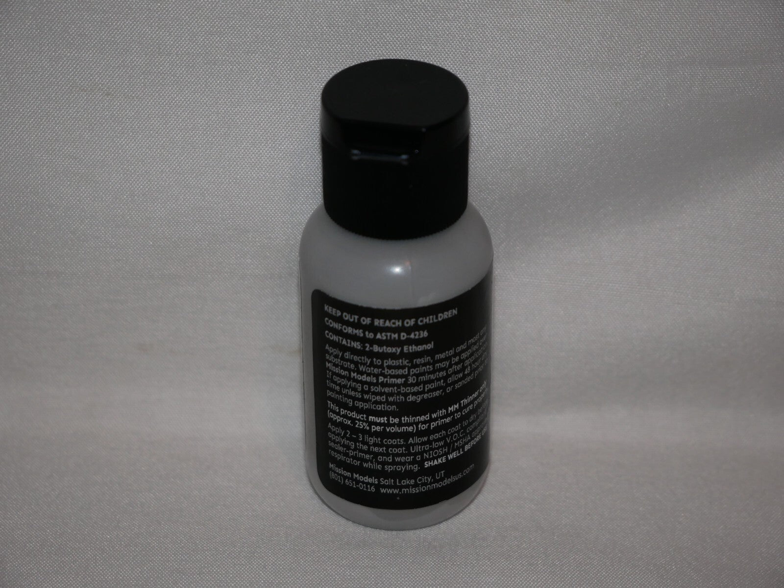 Mission Models Premium Hobby Paints Grey Primer 30ml / 1 fl oz Bottle MMS - 003