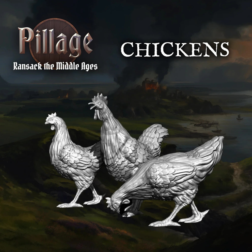 Victrix Ltd Pillage Ransack The Middle Ages 28mm Medieval Farm Animals - VXE014