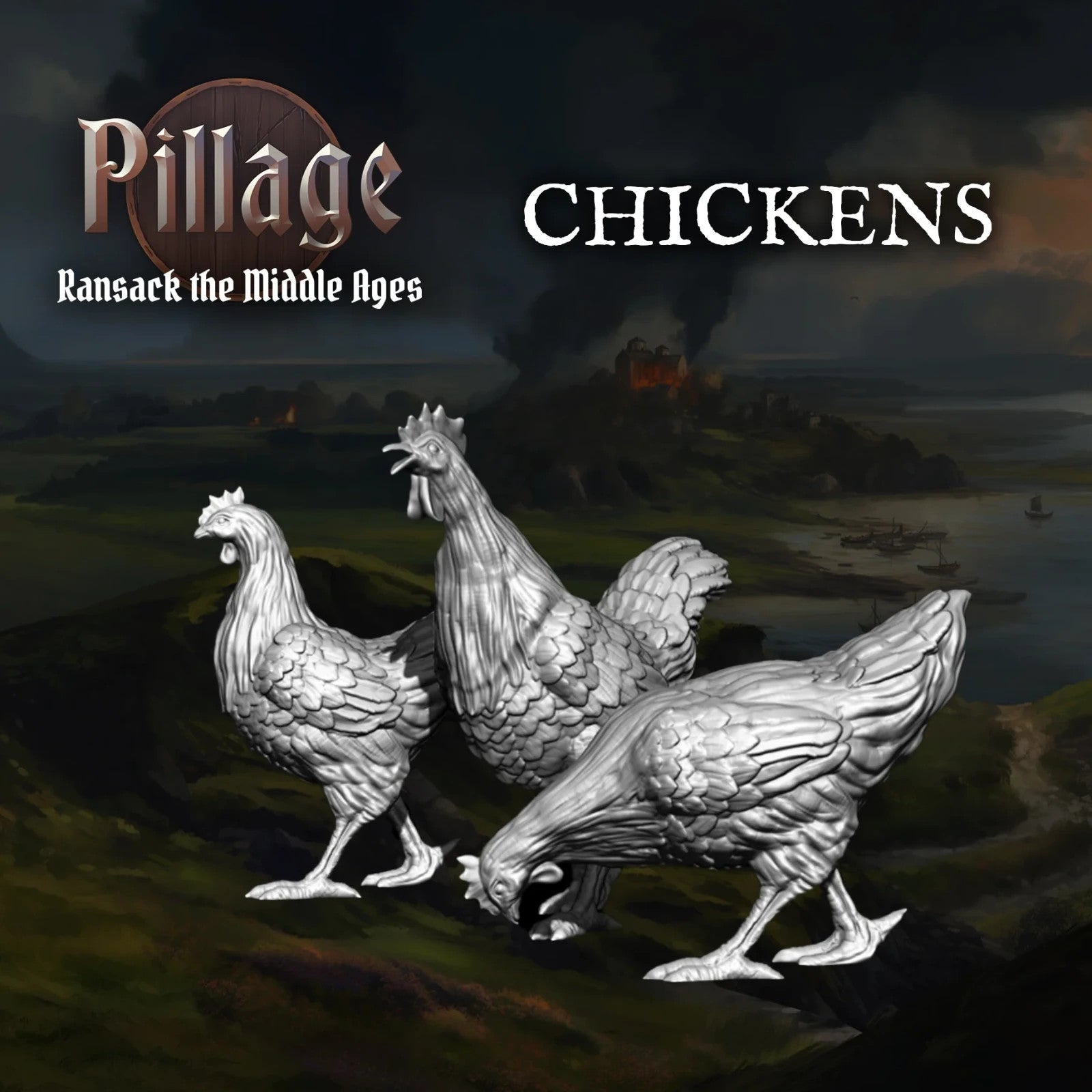Victrix Ltd Pillage Ransack The Middle Ages 28mm Medieval Farm Animals - VXE014