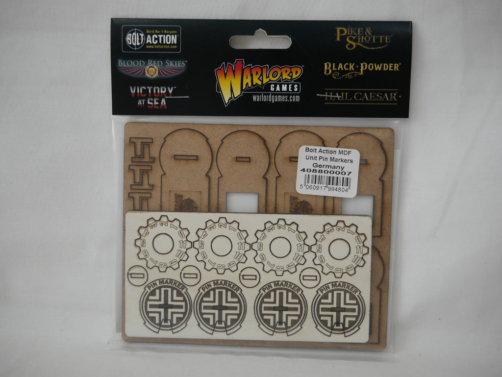 Warlord Games & Skytrex Bolt Action MDF Unit Pin Markers For Germany - 408800007