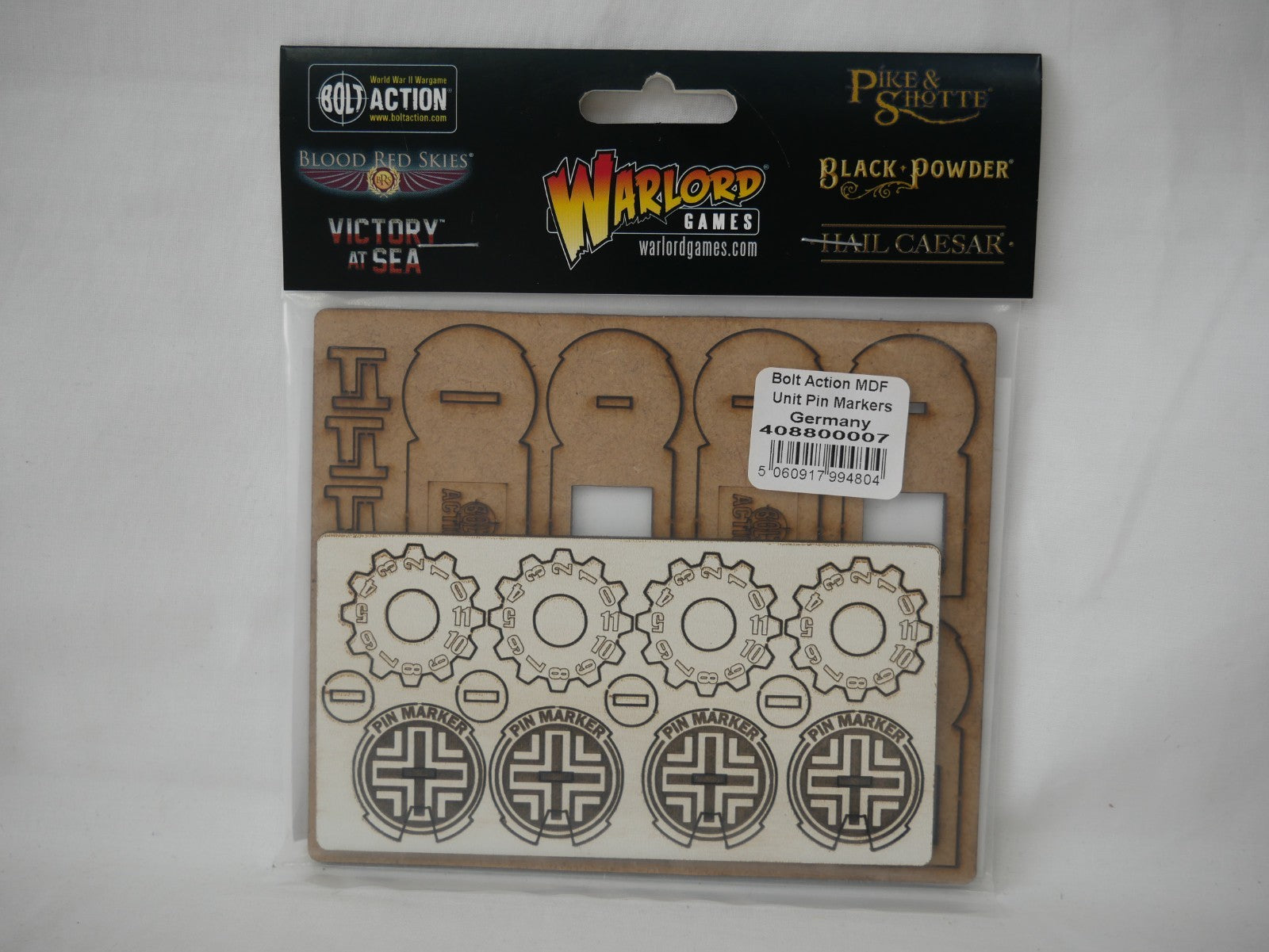 Warlord Games & Skytrex Bolt Action MDF Unit Pin Markers For Germany - 408800007