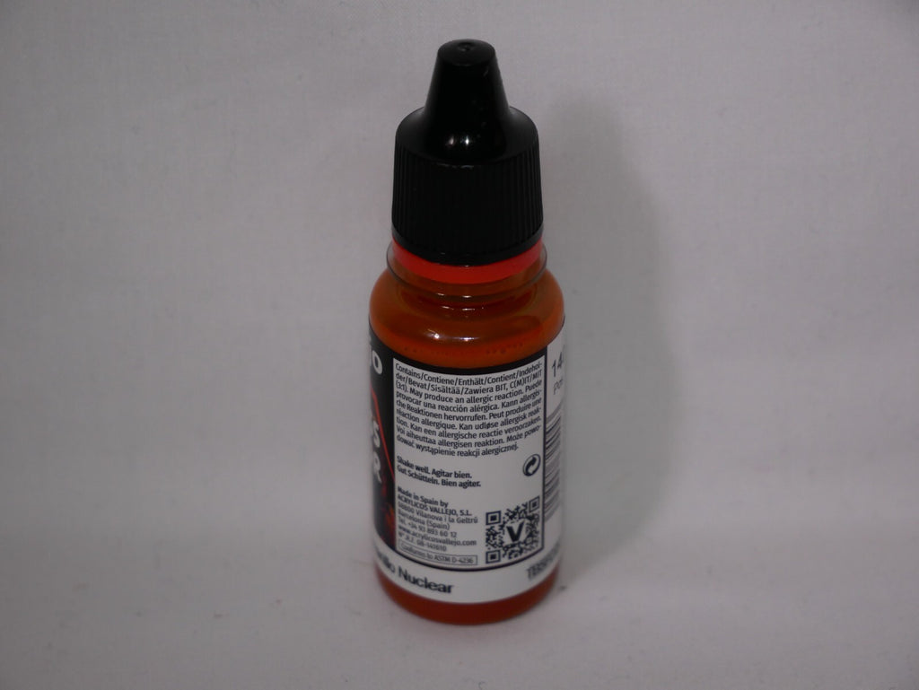 Vallejo Xpress Color Acrylic Nuclear Yellow 18ml/0.6 fl oz Dropper Bottle 72.404