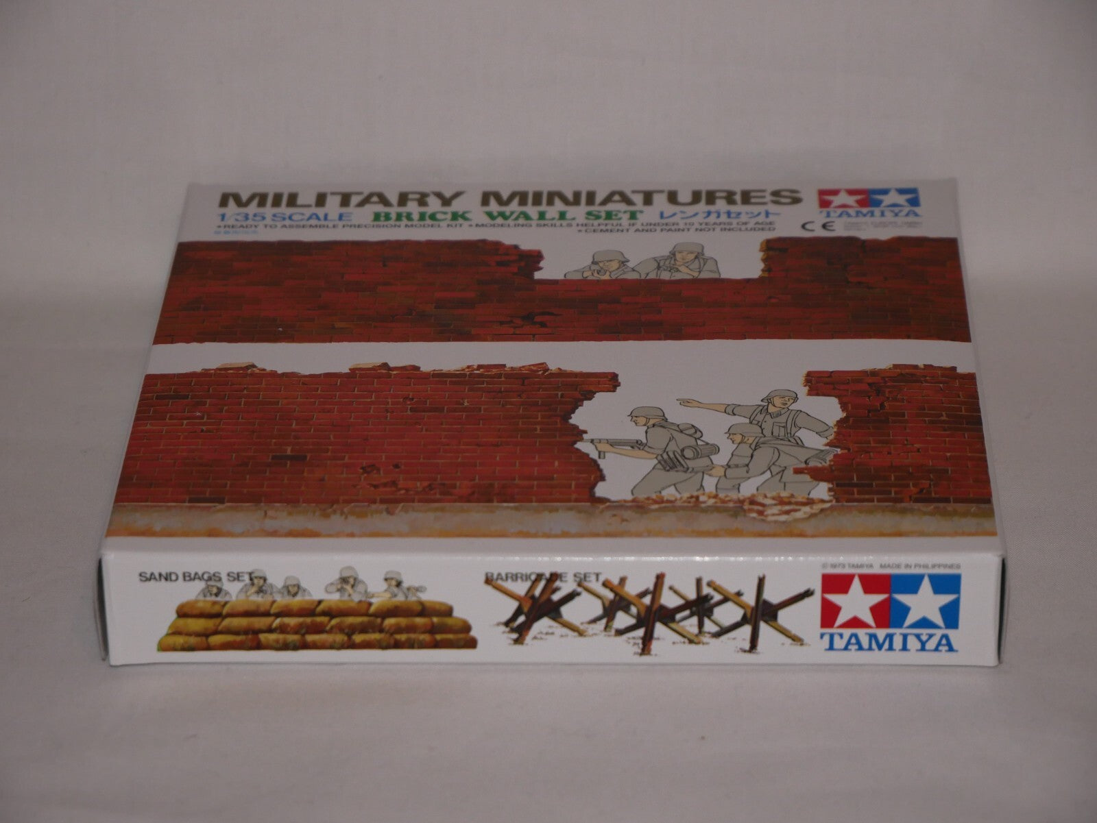 Tamiya Military Miniatures 1:35 Scale Plastic Brick Wall Section Model Set 35028