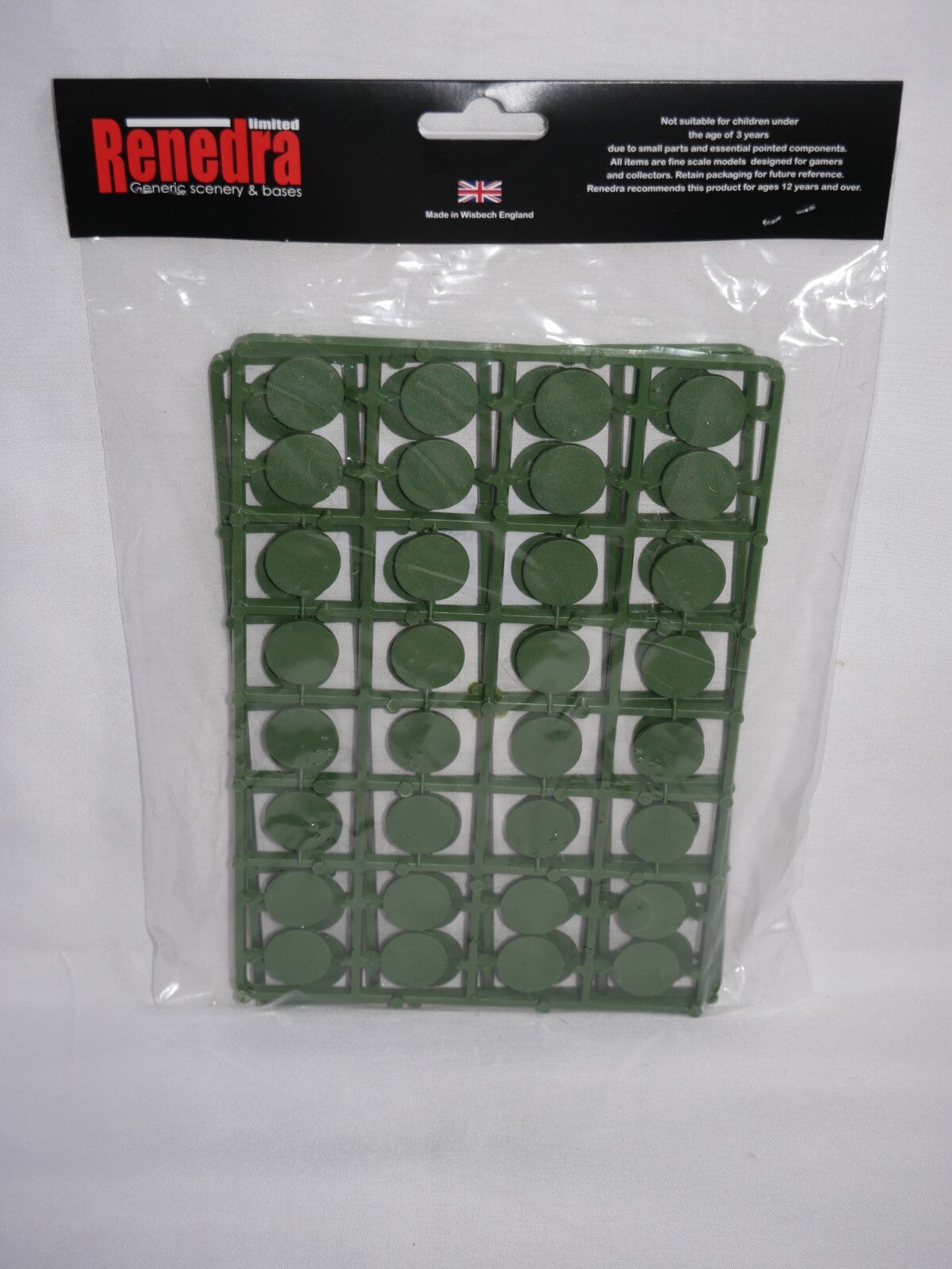 Renedra Limited Generic Scenery & Bases 20mm Diameter Bases 64 Per Pack RN20DIA