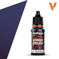 Vallejo Xpress Color Acrylics Omega Blue 18ml/0.6 fl oz Dropper Bottle - 72.413