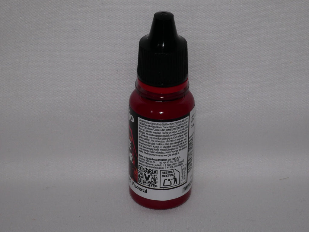 Vallejo Game Color Acrylic Range Gory Red 18ml/0.6 fl oz Dropper Bottle - 72.011