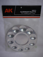 AK Interactive Aluminium Pallet (10 Wells) For Modeling Paint Mixes - AK613