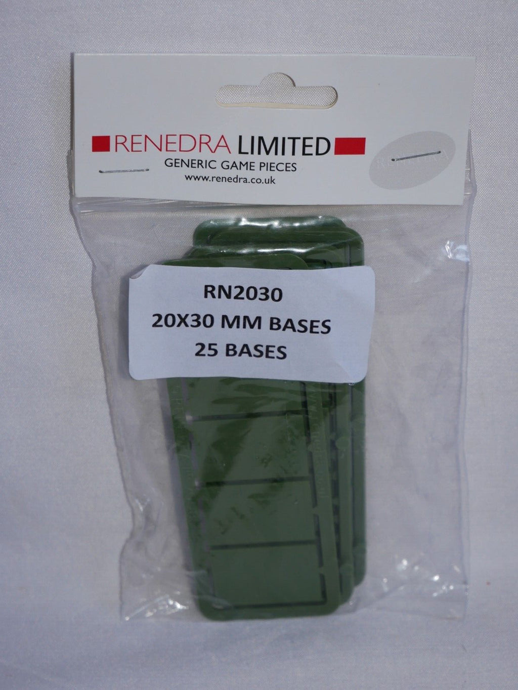 Renedra Limited Generic Scenery & Bases 20 x 30mm Bases 25 Per Pack - RN2030