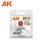 AK Interactive Mix N' Ready 17ml Empty Dropper Bottles With Steel Agitator AK505
