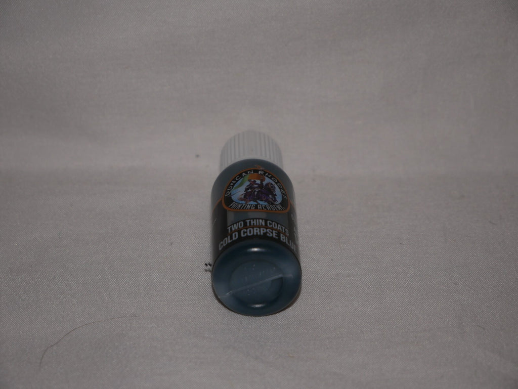 Duncan Rhodes Painting Academy Two Thin Coats Cold Corpse Blue 15ml Bottle 10049