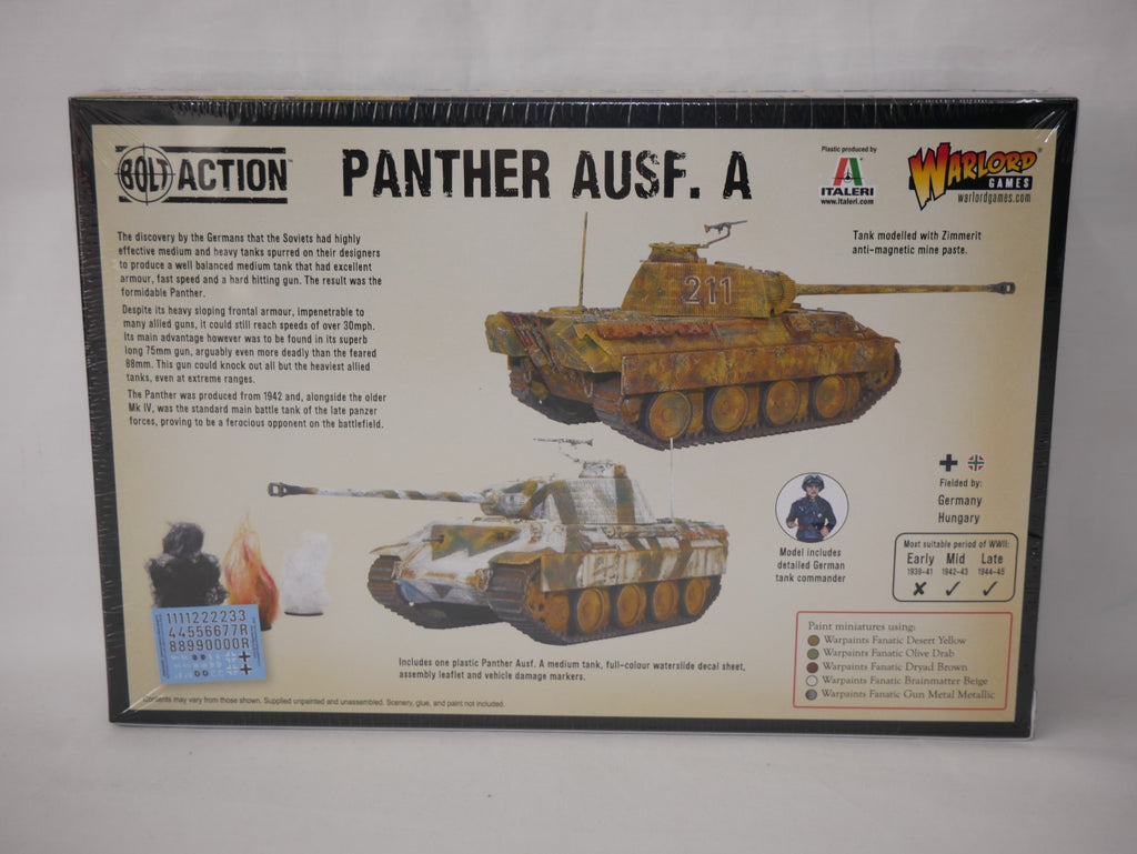 Warlord Games Bolt Action 1:56 WW2 German Panther Ausf A Medium Tank - 402012017