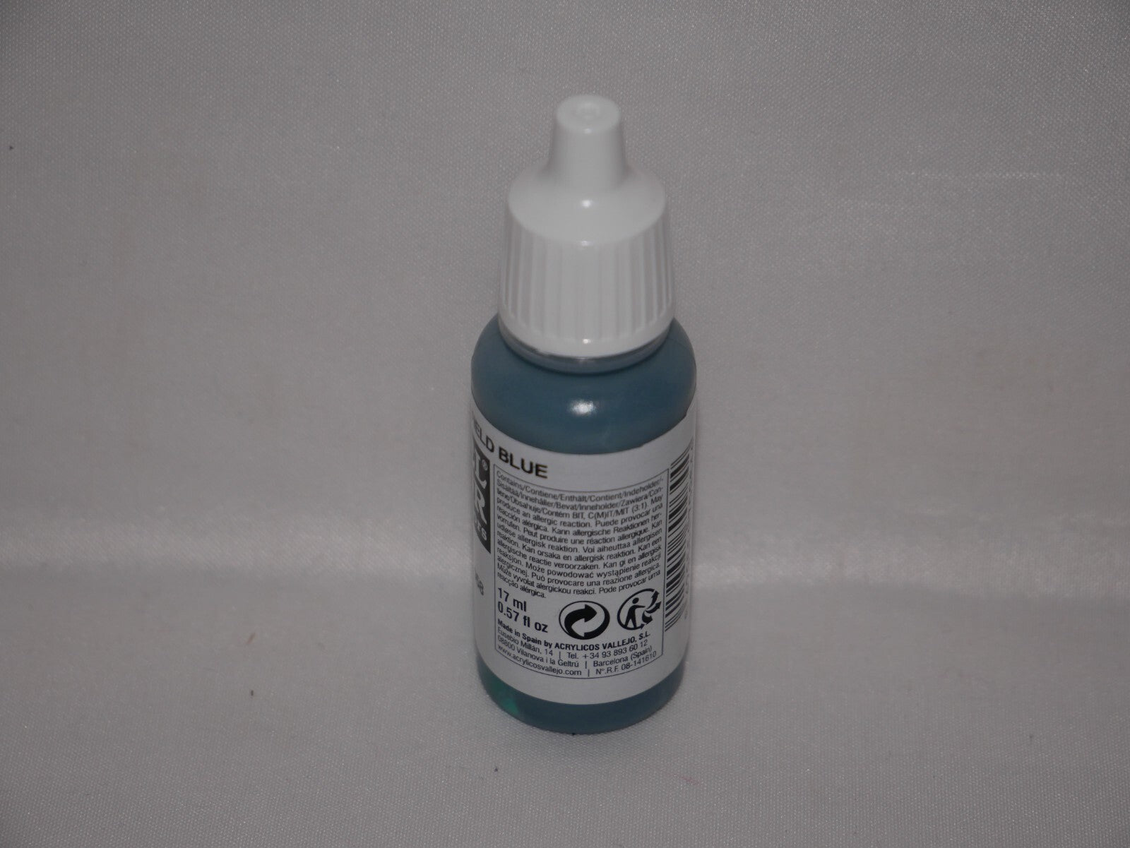 Vallejo Model Color Field Blue Acrylic 17ml /0.57 fl oz Dropper Bottle - 70.964