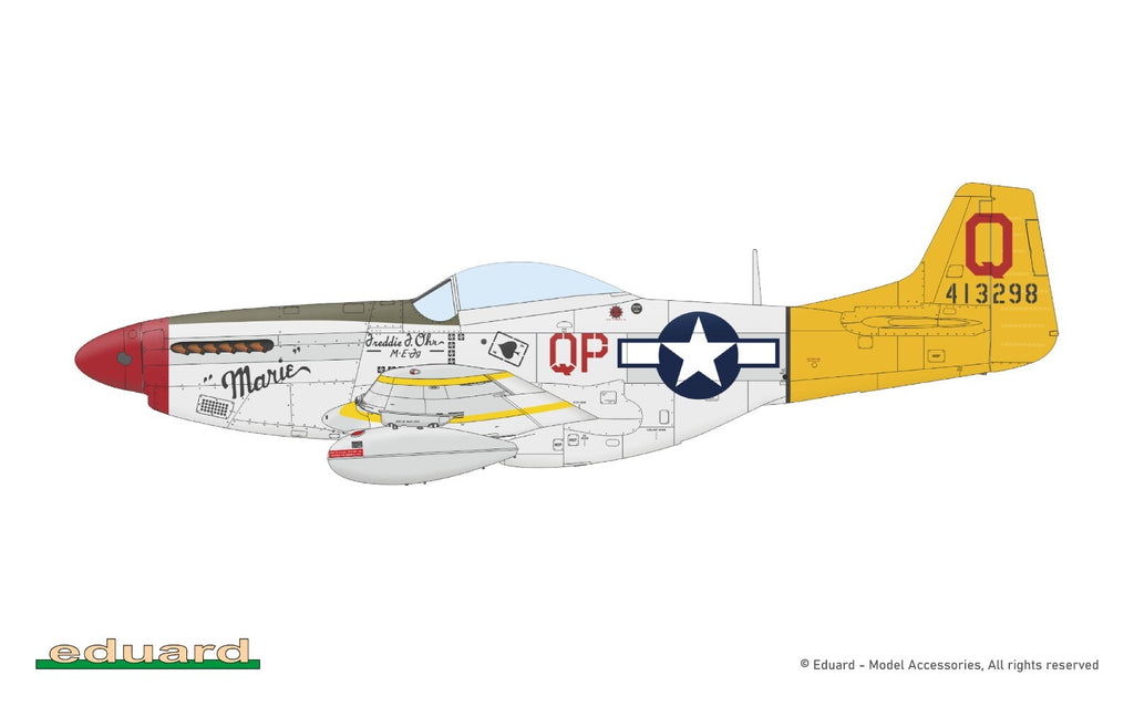 Eduard 1:72 Scale North American P-51D Mustang ProfiPACK Edition Model Kit 70173