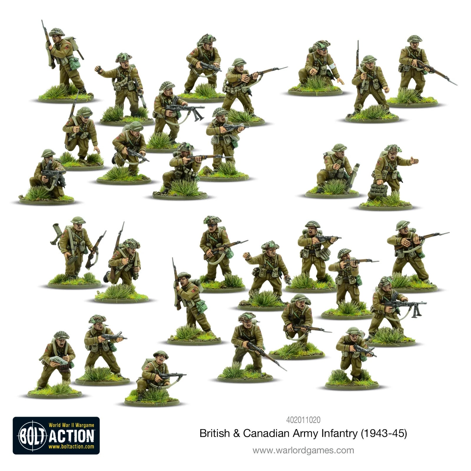 Warlord Games Bolt Action 1:56 WWII British & Canadian Army Infantry - 402011020