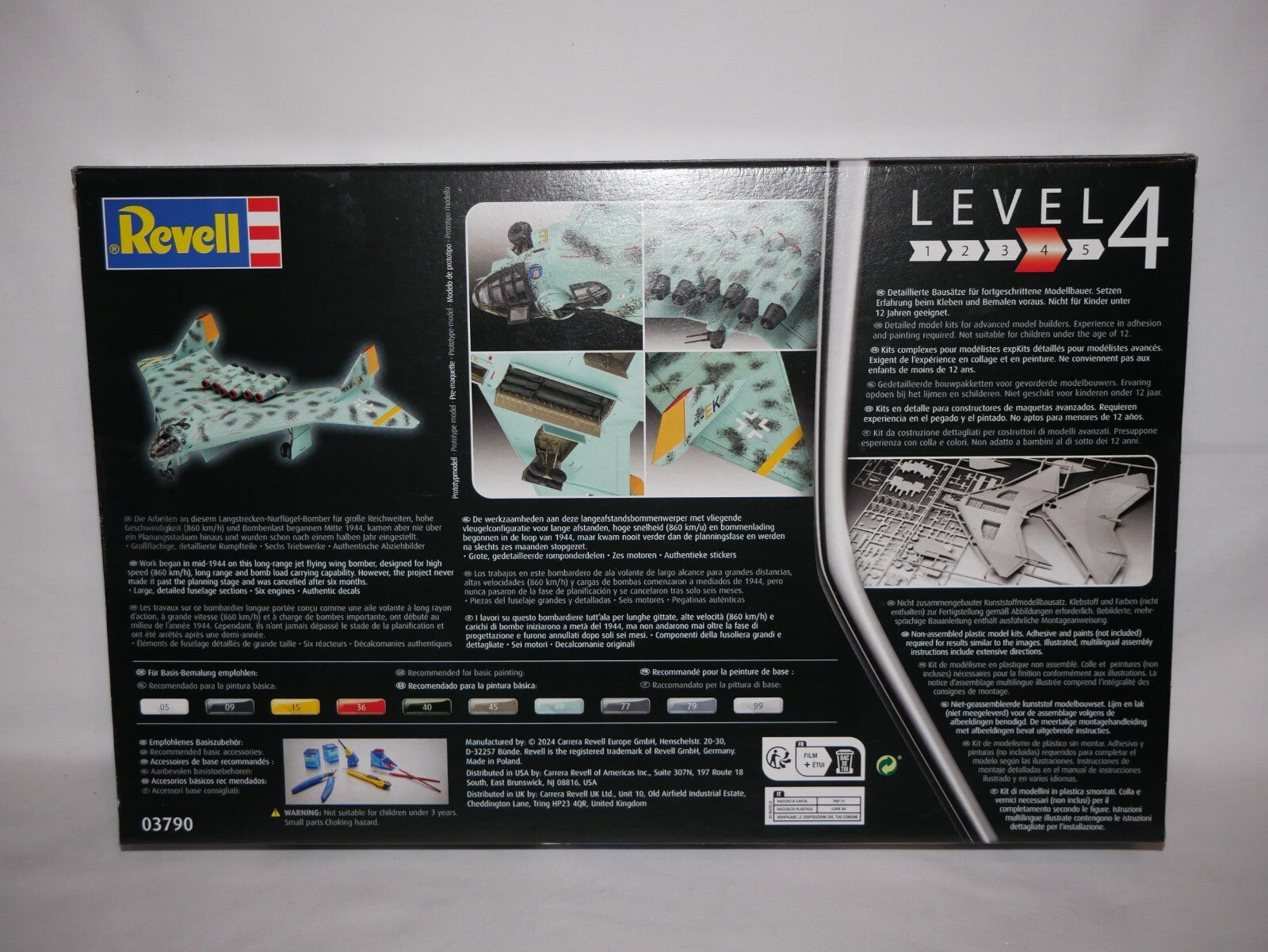 Revell 1:72 WW2 P-Series Arado Ar E.555 Model Aircraft Kit Skill Level 4 - 03790