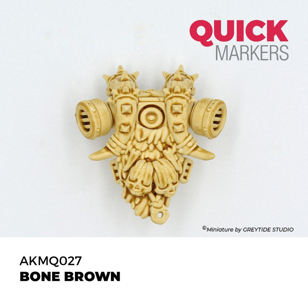 AK Interactive Acrylic Quick Gen Markers For Tabletop Wargaming Bone Brown - AKMQ027