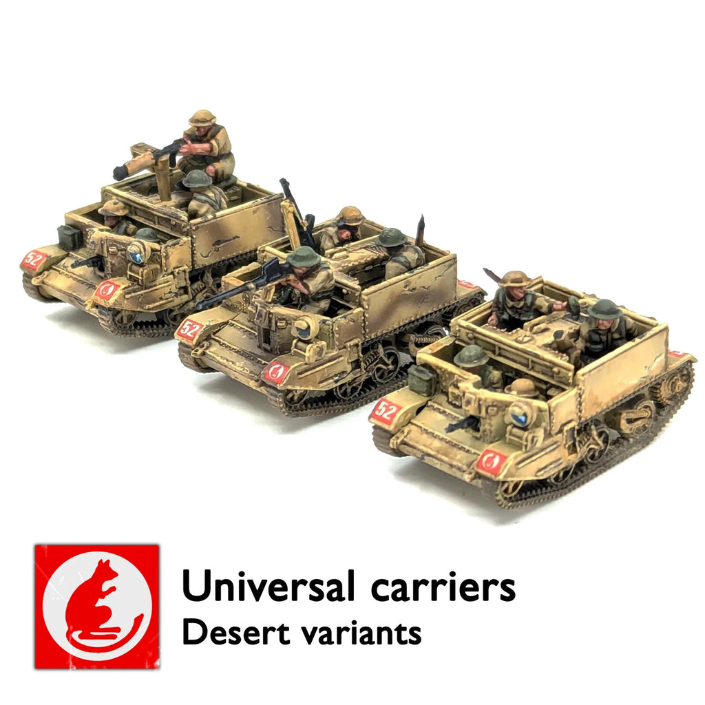 Victrix 1:144 Scale Universal Carrier With Europe & Desert Crew Options VG12031