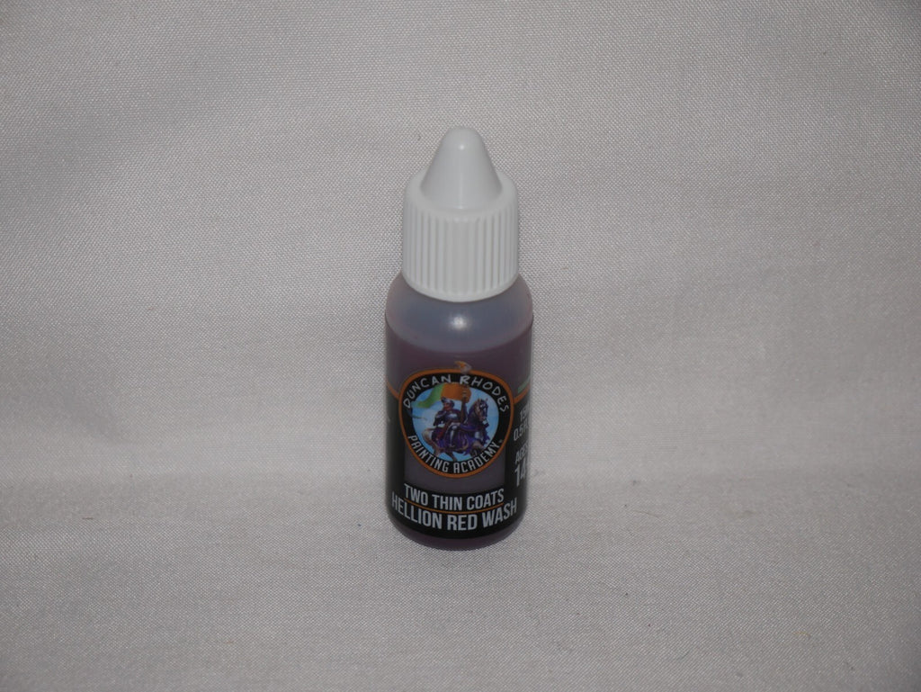 Duncan Rhodes Painting Academy Two Thin Coats Hellion Red Wash 15ml Bottle 10112