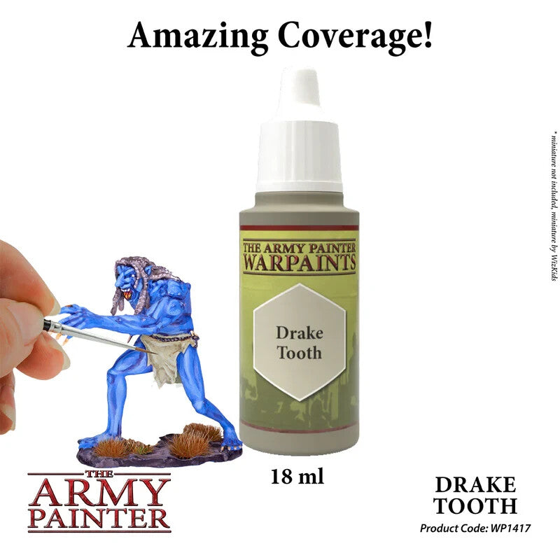 The Army Painter Acrylic Warpaints Range Drake Tooth 18ml Dropper Bottle WP1417
