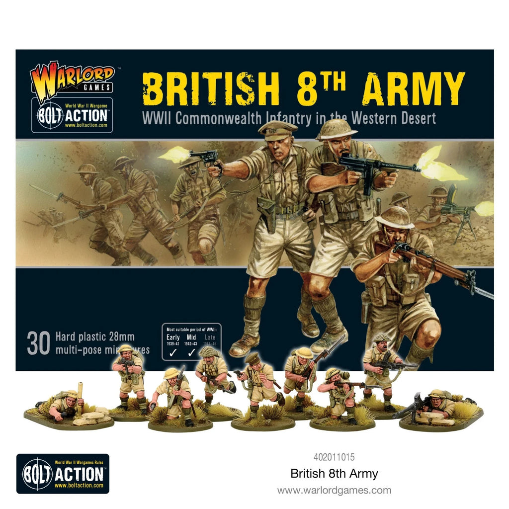 Warlord Games Bolt Action 1:56 British 8th Army Commonwealth Infantry 402011015