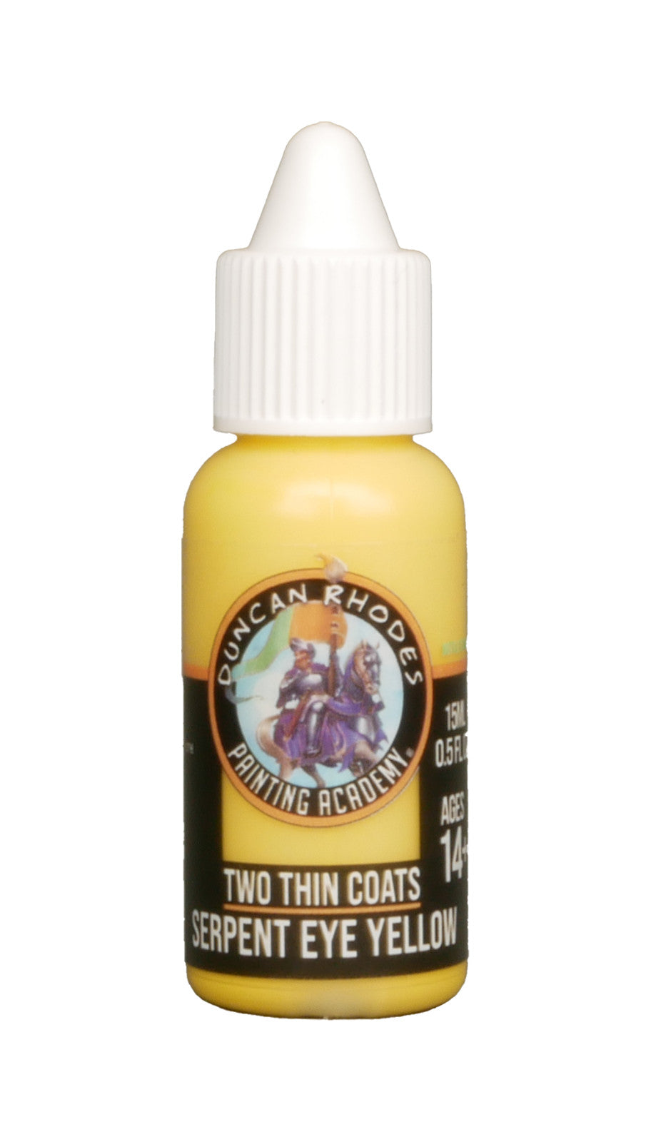 Duncan Rhodes Painting Academy Two Thin Coats Serpent Eye Yellow 15ml - 10130