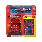 Burago 1:43 Scuderia Ferrari Formula One Team C.Leclerc Pit Pass Diorma Playset - #18-36865L