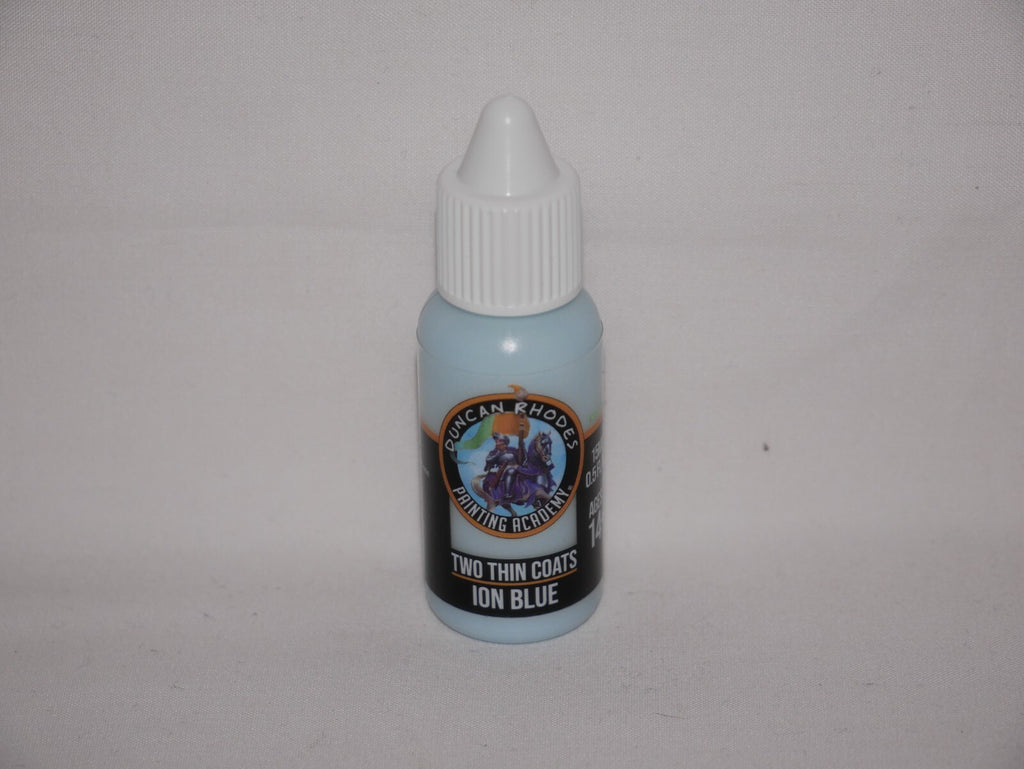 Duncan Rhodes Painting Academy Two Thin Coats Ion Blue 15ml Dropper Bottle 10160