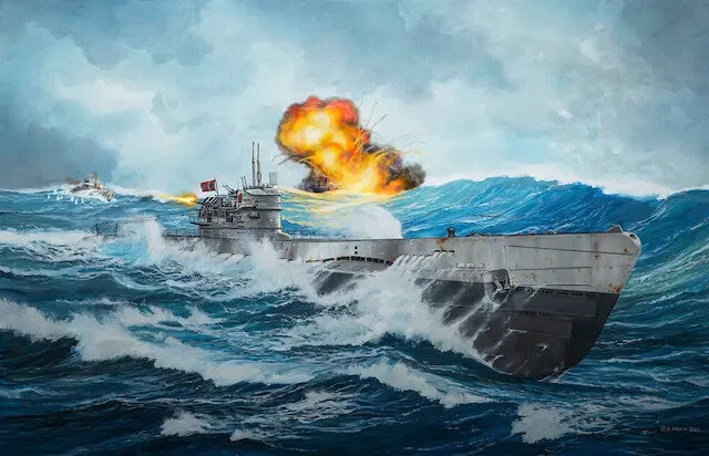 Revell 1:144 Scale Type IX C/40 U190 German Submarine Kit Skill Level 4 - 05167