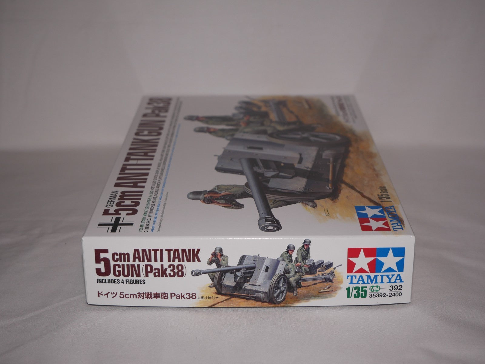 Tamiya 1:35 Scale WWII German 5cm Anti-Tank Gun (Pack38) Plastic Model Kit 35392