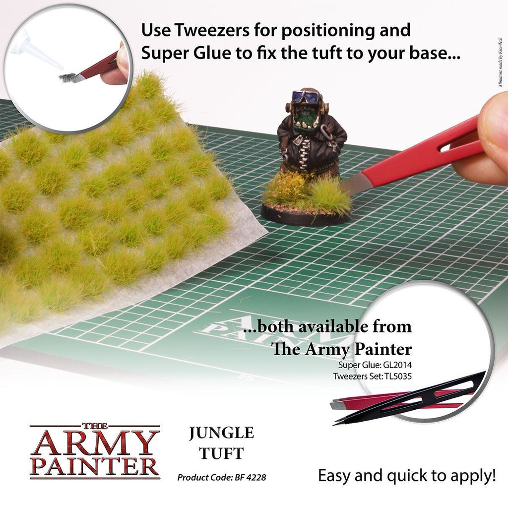The Army Painter Battlefields Jungle Tufts For Wargaming (77) Per Pack BF4228