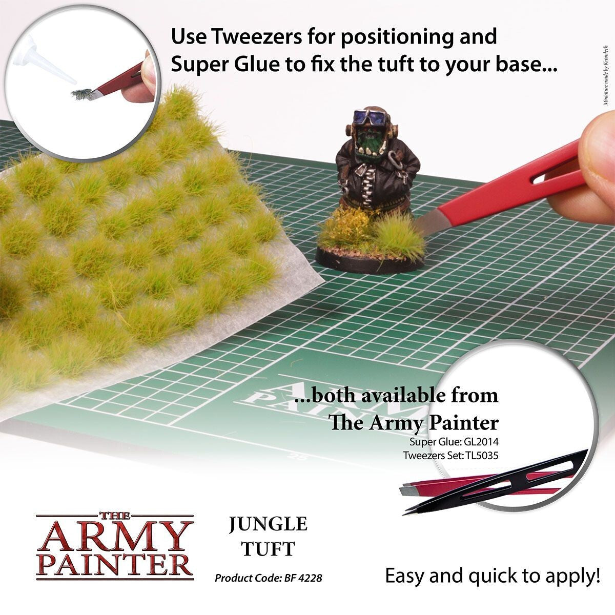 The Army Painter Battlefields Jungle Tufts For Wargaming (77) Per Pack BF4228