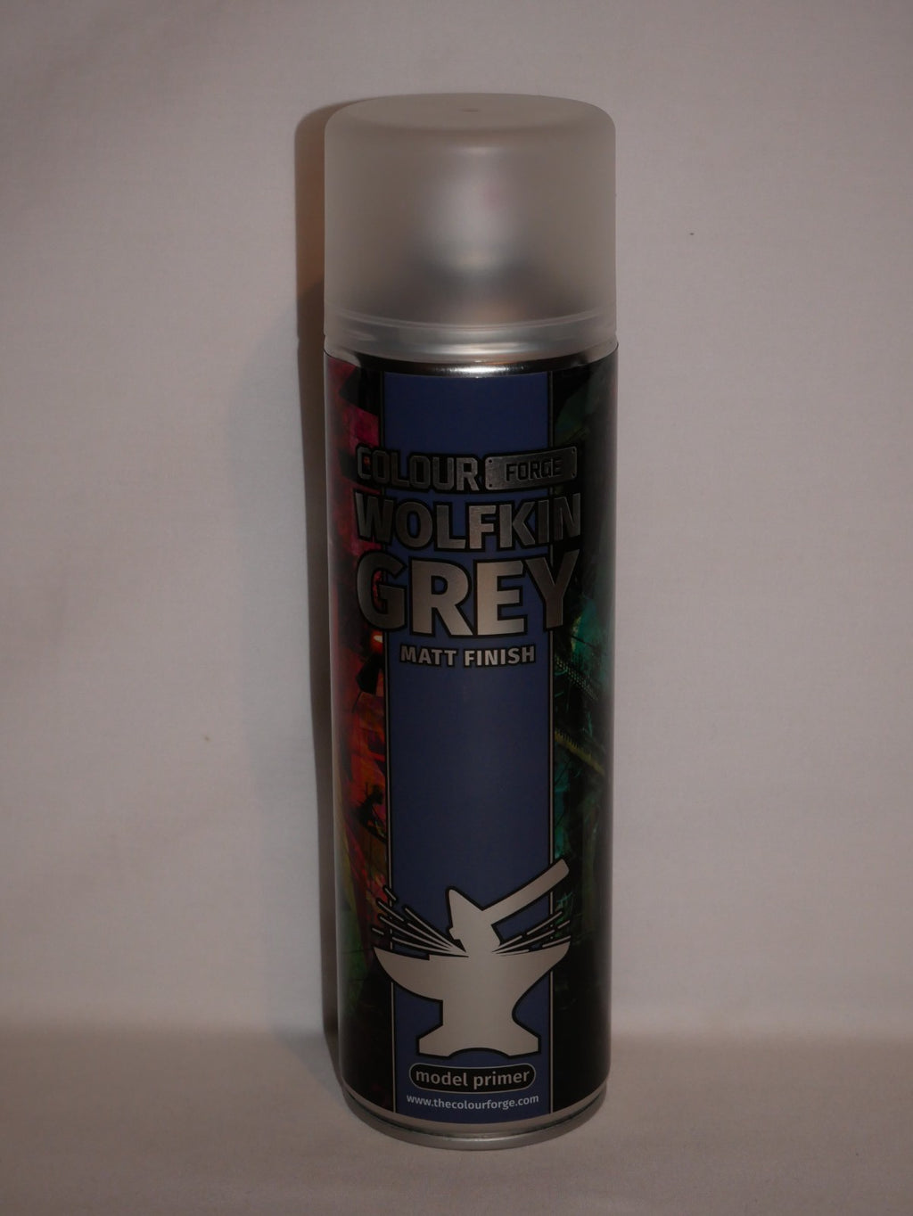 The Colour Forge Wolfkin Grey Matt Finish Model Primer 500ml Aerosol Spray Can