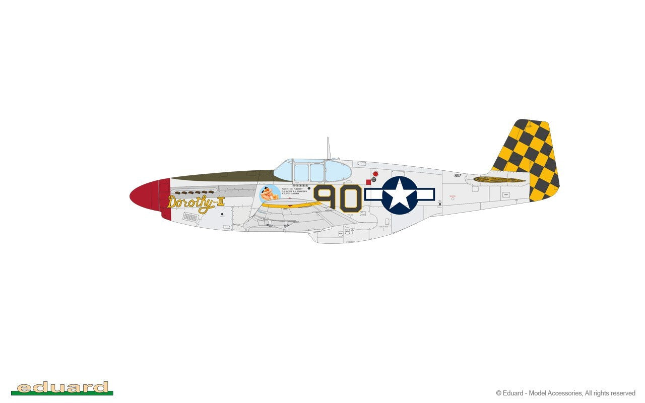 Eduard 1:48 Scale P-51B Mustang Birdcage Canopy ProfiPACK Edition Kit - 82107