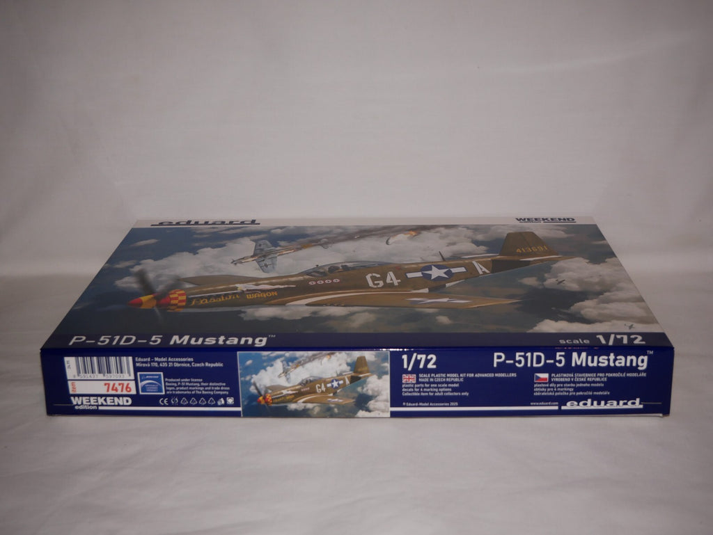Eduard 1:72 Scale North American P-51D-5 Mustang Weekend Edition Model Kit 7476