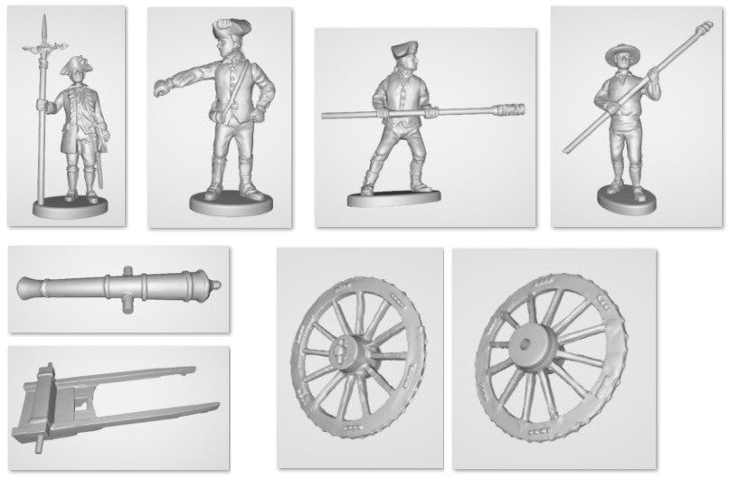 Hat Industrie 1:72 Scale American War Of Independence American Artillery - 8344