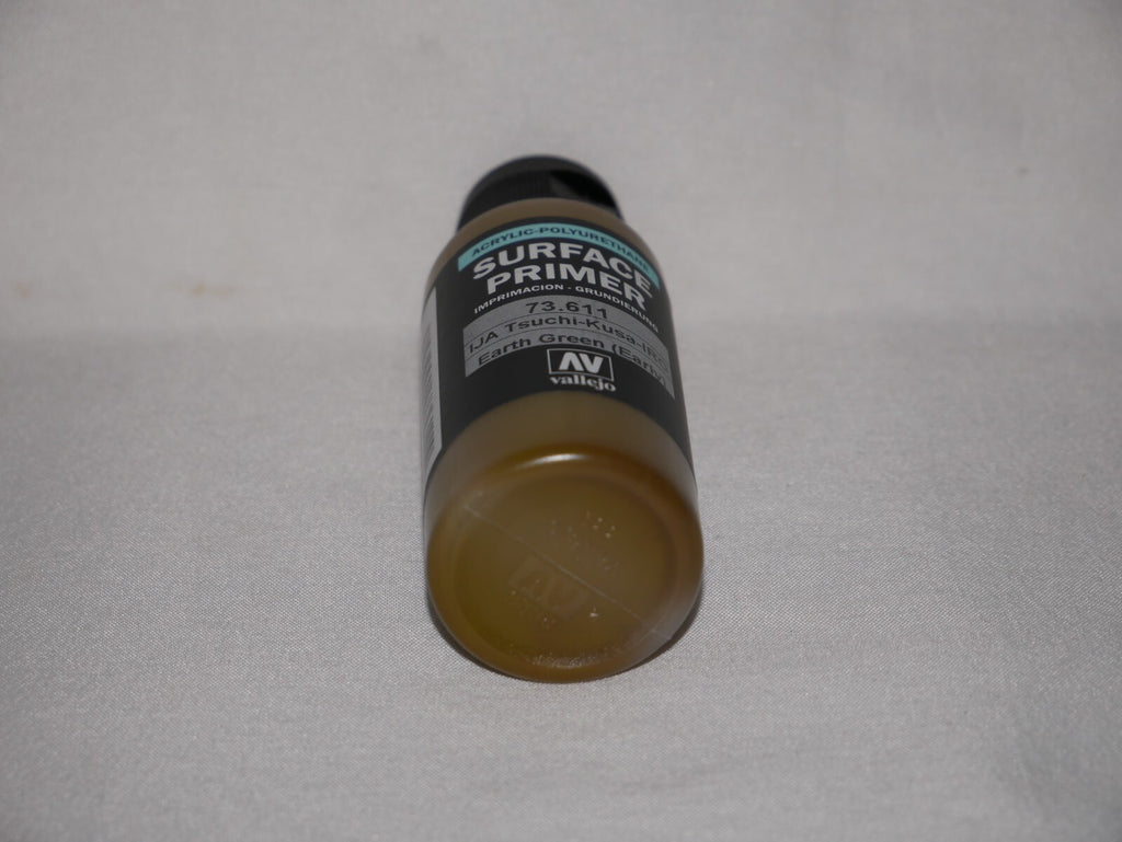 Vallejo Polyurethane Surface Primer Earth Green (Early) 60ml Bottle - 73.611