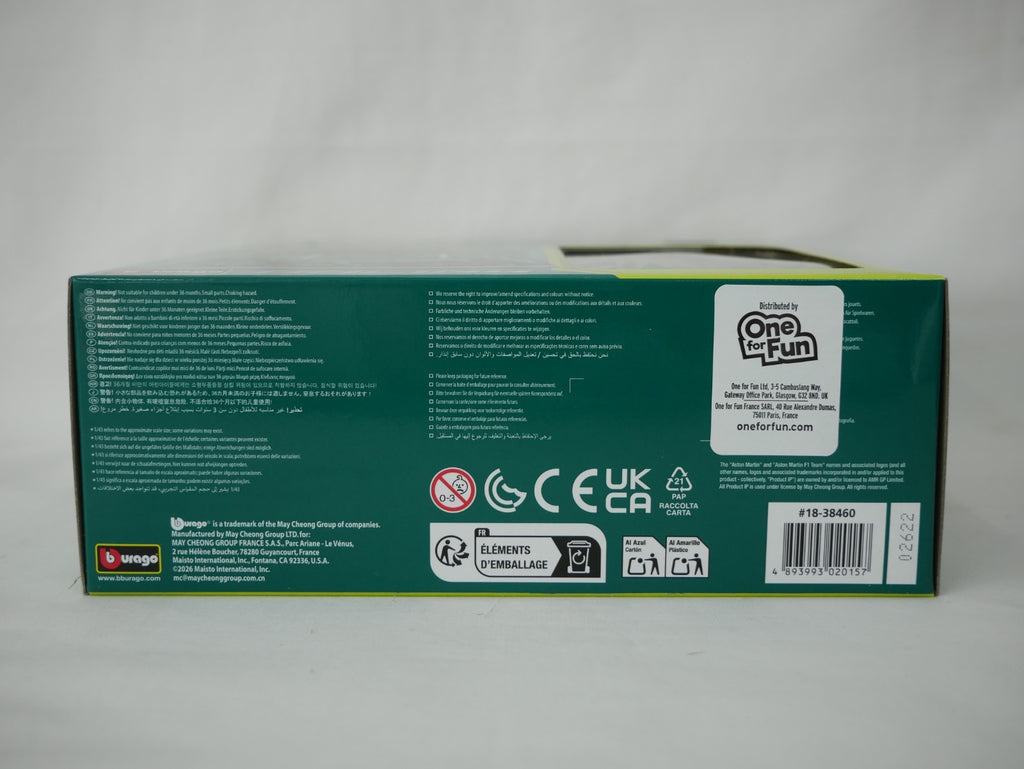 Burago 1:43 Aston Martin Cognizant Aramco Formula 1 Team Pit Pass Diorma Playset - #18-38460S