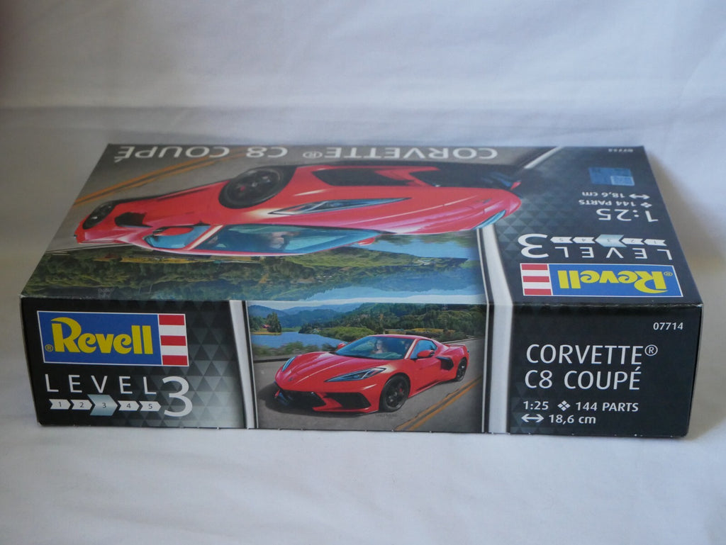 Revell 1:25 Scale Chevrolet Corvette C8 Coupe Sports Car Skill Level 3 - 07714