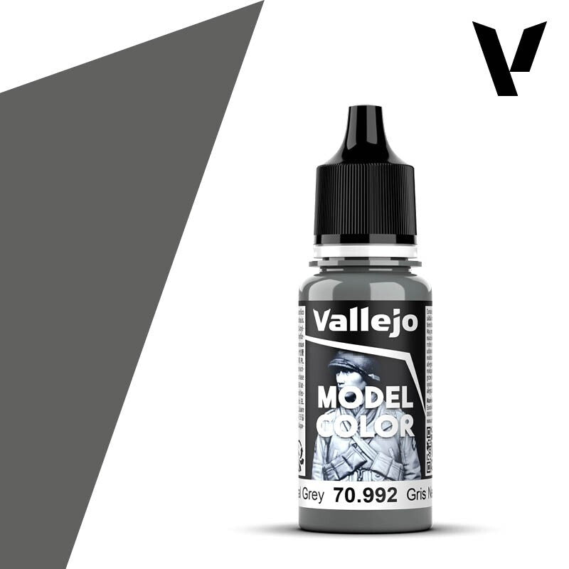Vallejo Model Color Neutral Grey Acrylic 18ml/0.60 fl oz Dropper Bottle - 70.992