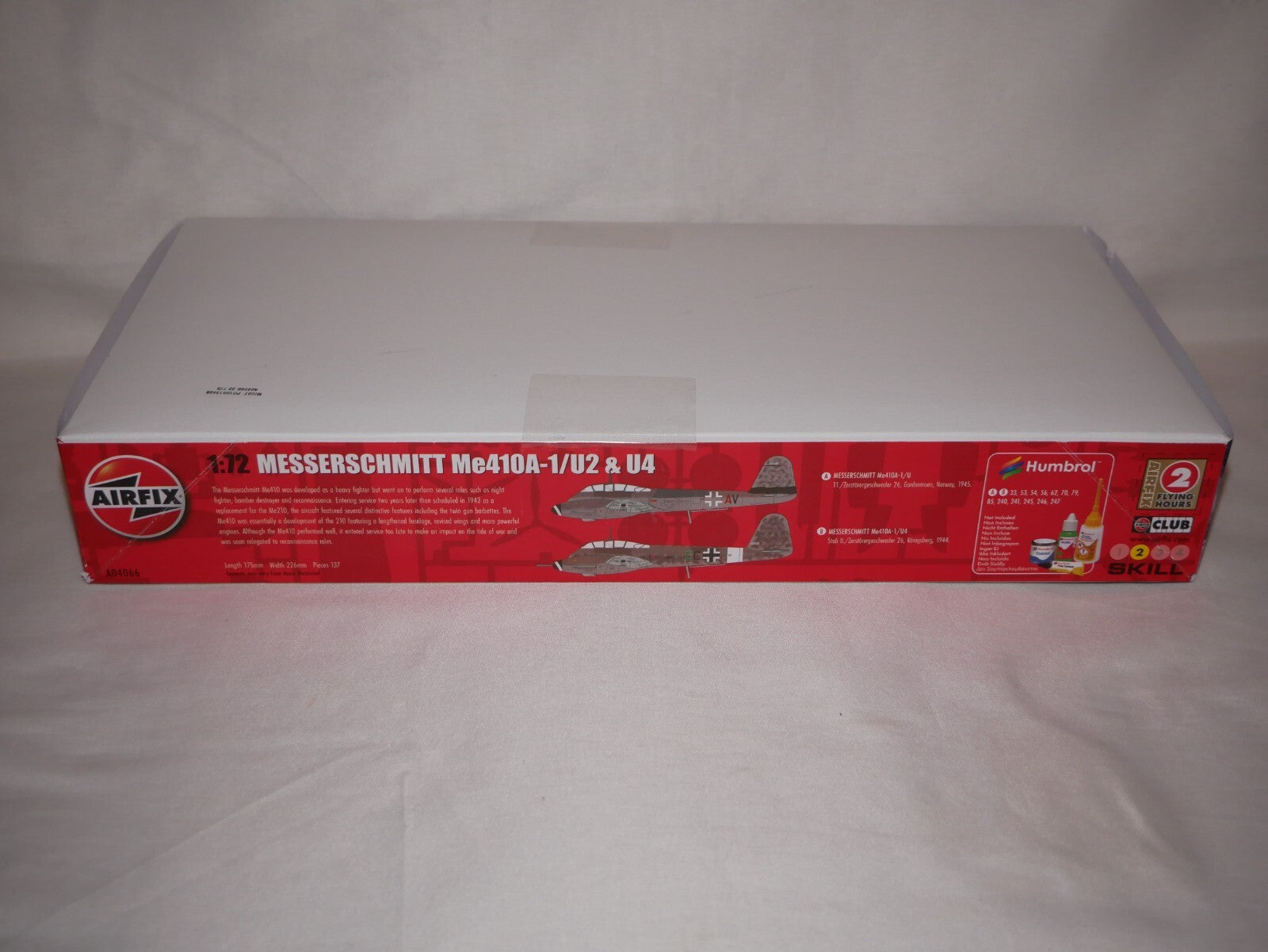 Airfix 1:72 Messerschmitt Me410A-1/U2 & U4 Model Kit Skill Level 2 A04066