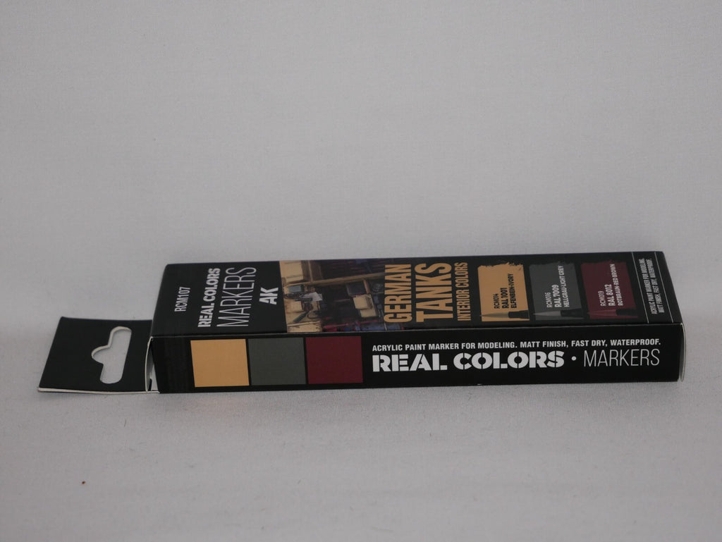 AK Interactive Real Color Acrylic Markers German Tanks 3 Piece Pen Set - RCM107