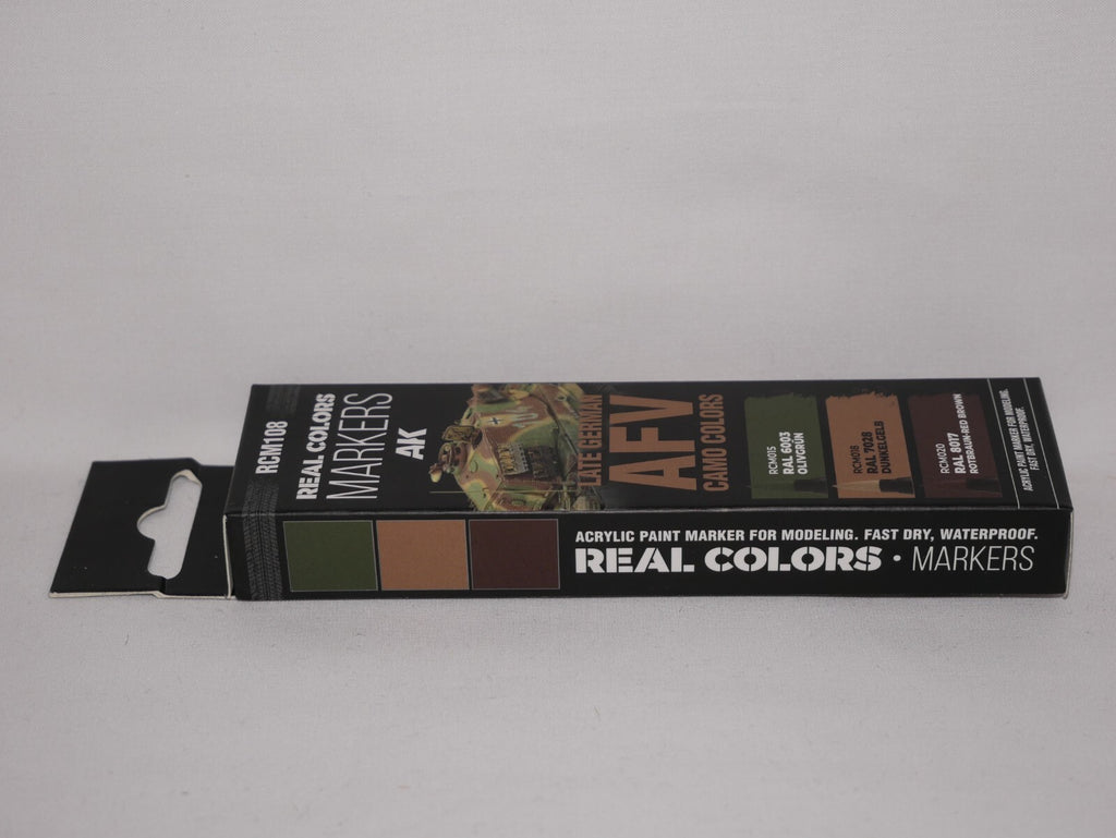 AK Interactive Real Color Markers Late German AFV Camo Colors 3 Piece Set RCM108